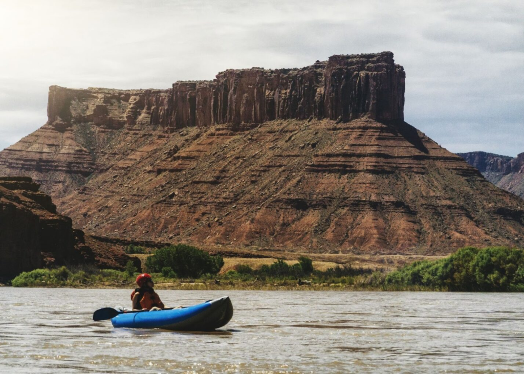 White water kayaking in Moab, UT